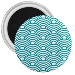 Art Deco Teal 3  Magnets by NouveauDesign