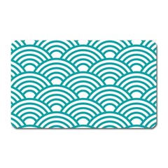 Art Deco Teal Magnet (rectangular) by NouveauDesign