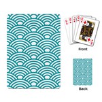 art deco teal Playing Card Back