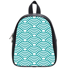 Art Deco Teal School Bag (small) by NouveauDesign