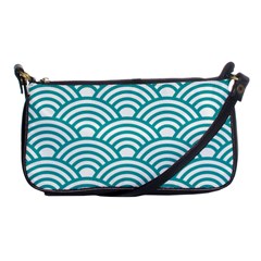 Art Deco Teal Shoulder Clutch Bags by NouveauDesign