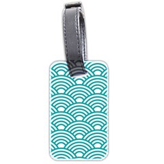 Art Deco Teal Luggage Tags (two Sides) by NouveauDesign