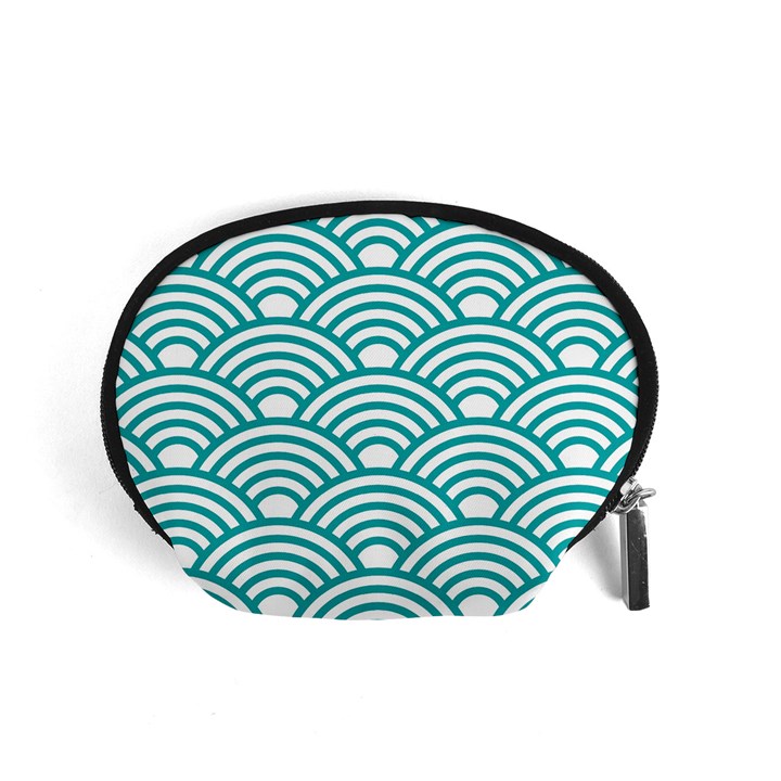 art deco teal Accessory Pouches (Small) 