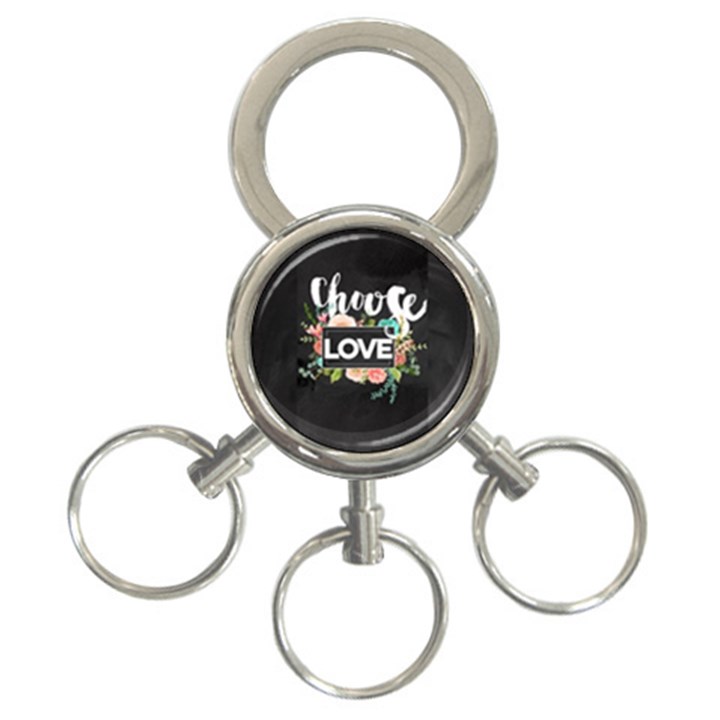 love 3-Ring Key Chains