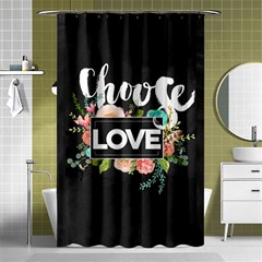 Love Shower Curtain 48  X 72  (small)  by NouveauDesign