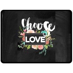 Love Double Sided Fleece Blanket (large)  by NouveauDesign