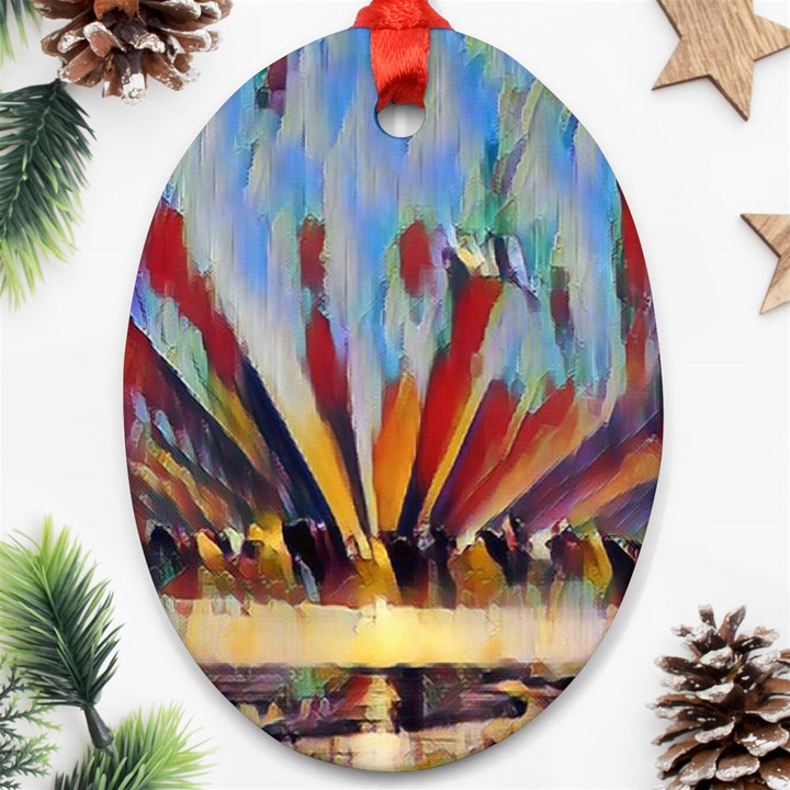 3abstractionism Ornament (Oval)