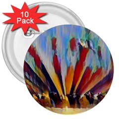 3abstractionism 3  Buttons (10 Pack)  by NouveauDesign