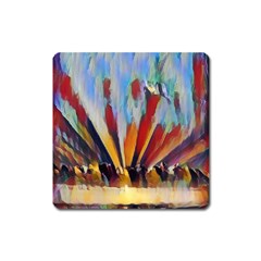 3abstractionism Square Magnet by NouveauDesign