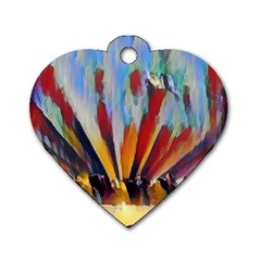 3abstractionism Dog Tag Heart (two Sides) by NouveauDesign