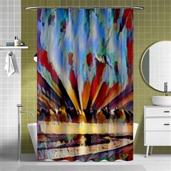 3abstractionism Shower Curtain 48  X 72  (small)  by NouveauDesign