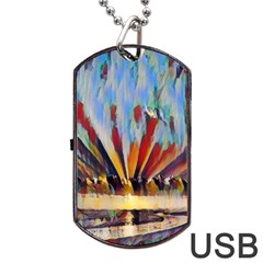 3abstractionism Dog Tag Usb Flash (two Sides) by NouveauDesign