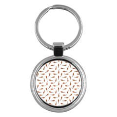 Koi Fishes Motif Pattern Key Chains (round)  by dflcprintsclothing