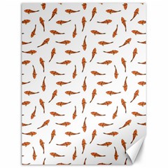 Koi Fishes Motif Pattern Canvas 12  X 16   by dflcprintsclothing