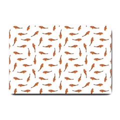 Koi Fishes Motif Pattern Small Doormat  by dflcprintsclothing