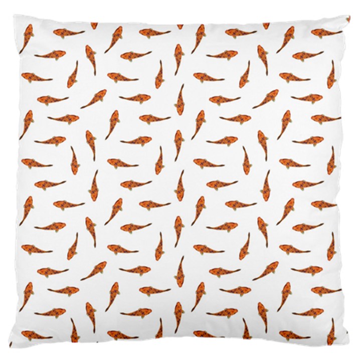 Koi Fishes Motif Pattern Standard Flano Cushion Case (One Side)