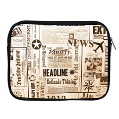 Vintage Newspapers Headline Typography Apple Ipad 2/3/4 Zipper Cases by yoursparklingshop