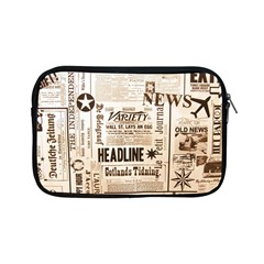 Vintage Newspapers Headline Typography Apple Ipad Mini Zipper Cases by yoursparklingshop