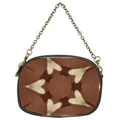 Chocolate Brown Kaleidoscope Design Star Chain Purses (one Side)  by yoursparklingshop