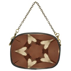 Chocolate Brown Kaleidoscope Design Star Chain Purses (two Sides)  by yoursparklingshop