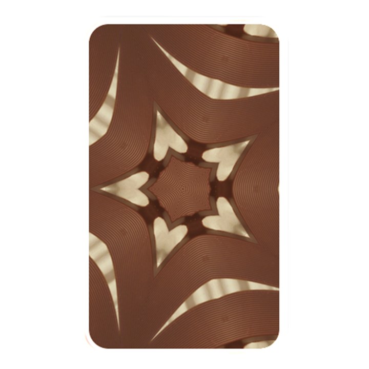 Chocolate Brown Kaleidoscope Design Star Memory Card Reader