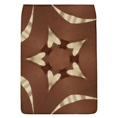 Chocolate Brown Kaleidoscope Design Star Flap Covers (l)  by yoursparklingshop