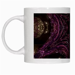 Pink Purple Kaleidoscopic Design White Mugs by yoursparklingshop