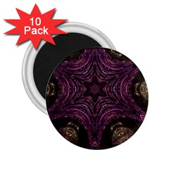 Pink Purple Kaleidoscopic Design 2 25  Magnets (10 Pack)  by yoursparklingshop