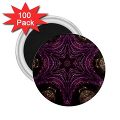 Pink Purple Kaleidoscopic Design 2 25  Magnets (100 Pack)  by yoursparklingshop