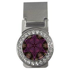 Pink Purple Kaleidoscopic Design Money Clips (cz)  by yoursparklingshop