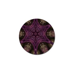 Pink Purple Kaleidoscopic Design Golf Ball Marker (10 Pack) by yoursparklingshop