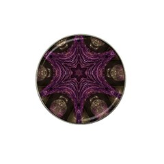 Pink Purple Kaleidoscopic Design Hat Clip Ball Marker (4 Pack) by yoursparklingshop