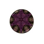 Pink Purple Kaleidoscopic Design Hat Clip Ball Marker (4 pack) Front