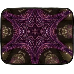 Pink Purple Kaleidoscopic Design Fleece Blanket (mini) by yoursparklingshop