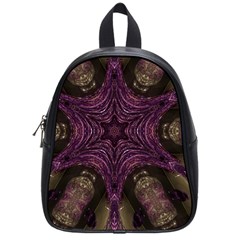 Pink Purple Kaleidoscopic Design School Bag (small) by yoursparklingshop