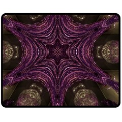 Pink Purple Kaleidoscopic Design Fleece Blanket (medium)  by yoursparklingshop