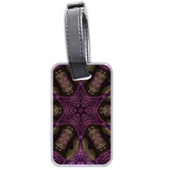 Pink Purple Kaleidoscopic Design Luggage Tags (two Sides) by yoursparklingshop