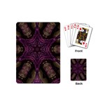 Pink Purple Kaleidoscopic Design Playing Cards (Mini)  Back