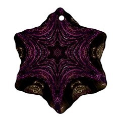 Pink Purple Kaleidoscopic Design Ornament (snowflake) by yoursparklingshop