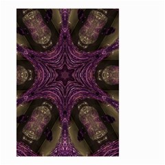 Pink Purple Kaleidoscopic Design Small Garden Flag (two Sides) by yoursparklingshop