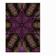 Pink Purple Kaleidoscopic Design Large Garden Flag (two Sides) by yoursparklingshop