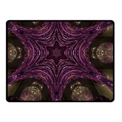 Pink Purple Kaleidoscopic Design Double Sided Fleece Blanket (small)  by yoursparklingshop