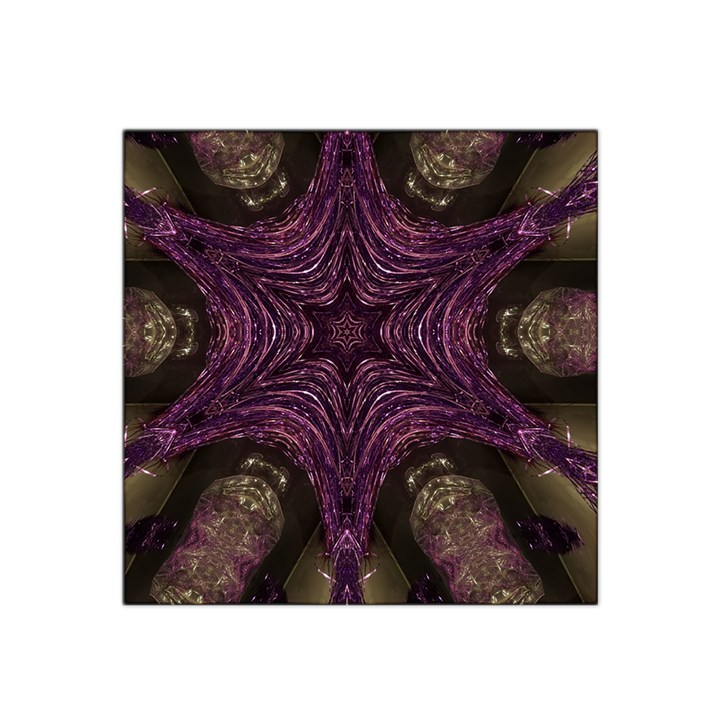 Pink Purple Kaleidoscopic Design Satin Bandana Scarf