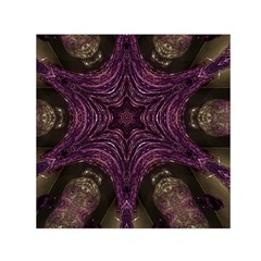 Pink Purple Kaleidoscopic Design Small Satin Scarf (square) by yoursparklingshop