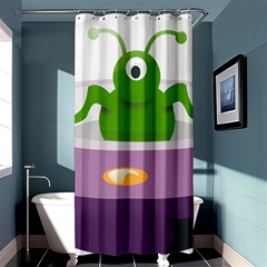 Ufo Shower Curtain 36  X 72  (stall)  by Celenk