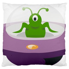 Ufo Standard Flano Cushion Case (one Side) by Celenk