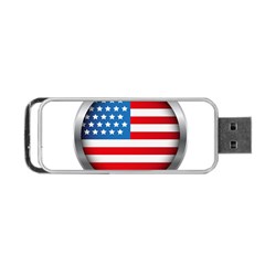 United Of America Usa Flag Portable Usb Flash (one Side) by Celenk