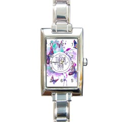 Thank You Rectangle Italian Charm Watch by Celenk