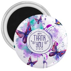 Thank You 3  Magnets by Celenk