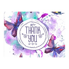 Thank You Double Sided Flano Blanket (mini)  by Celenk